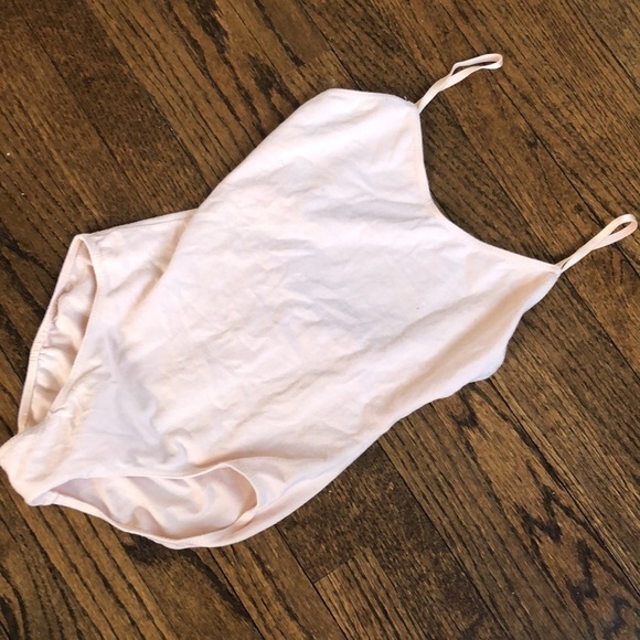 SO DANCA Girls Light Nude Stretch Cotton Dance Bodysuit Leotard - Picture 2 of 4